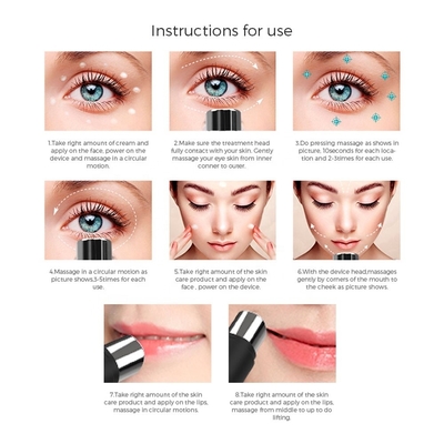 Ukuran Produk 2x11.8x2cm ABS Eye Point Massage Pen Beauty Care Massager Wrinkle Remover