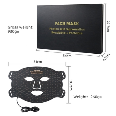 Led Masker Wajah Kenyamanan untuk Perawatan Kulit dan Masker Terapi Cahaya Merah Daya Keluar 5V DC 3000MA