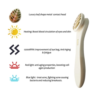 Mini Electric Vibration Heat Led Eye Massager Pen untuk mengangkat kulit dan memudar keriput