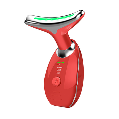ABS stainless steel Face Neck Lifting Massager dengan LED Therapy dan Plug Type lainnya