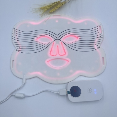 Topeng wajah silikon LED untuk mengencangkan bentuk dan berat bersih produk yang disesuaikan 0,5 kg