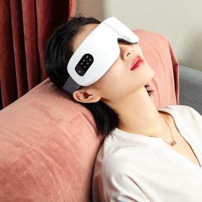 5V Teknologi Music Eye Relax Vibration Massager dengan Pemanasan Kelelahan Portable Dipanaskan