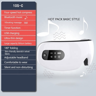 5V Teknologi Music Eye Relax Vibration Massager dengan Pemanasan Kelelahan Portable Dipanaskan