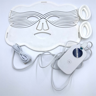 Hidratasi Silicone Butterfly LED Topeng Wajah Input Frekuensi 5V / 1A 2600mAH Durasi 10/20min