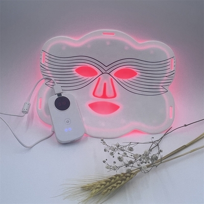 Hidratasi Silicone Butterfly LED Topeng Wajah Input Frekuensi 5V / 1A 2600mAH Durasi 10/20min