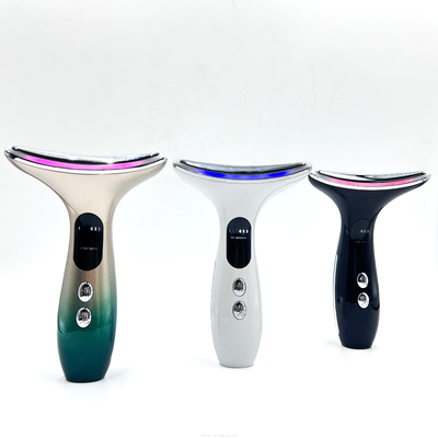 Neck Beauty 3-Head Battery Device Electric Massager dengan bahan baja tahan karat ABS
