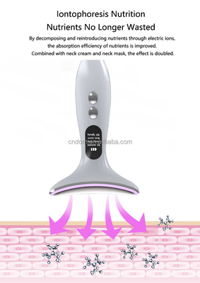 Neck Beauty 3-Head Battery Device Electric Massager dengan bahan baja tahan karat ABS