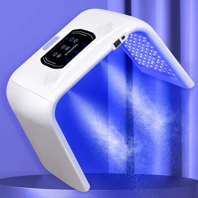 45W STANDING LED Face Mask Light Therapy untuk Penghapusan Kerutan Jerawat 7 Warna Cahaya Merah