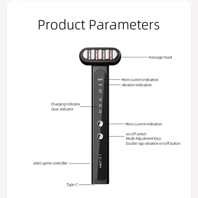 46G Warming Anti Aging Eye Massager Pen Wand untuk Wajah Leher Mata Tubuh EMS Microcurrent