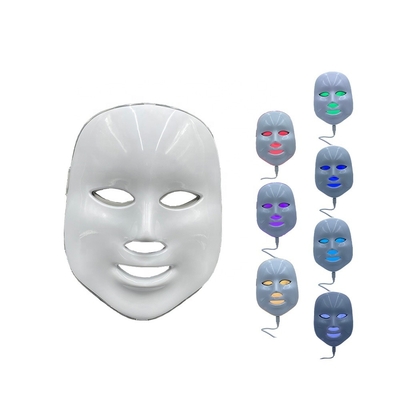 LED Face Light Therapy Mask Model 2023 Anti jerawat 7 Warna Waterproof NO Home