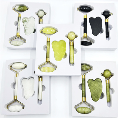 Xiuyan Stone Handle Badan Besar Gua Sha Jade Roller Gua Sha untuk Sakit Otot Pijat