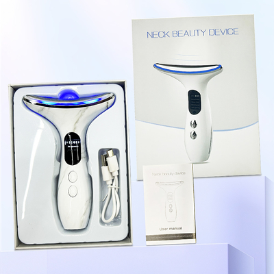 7 in 1 Face Lift Anti-Wrinkle Microcurrent Skin Tightening untuk Leher dan Wajah