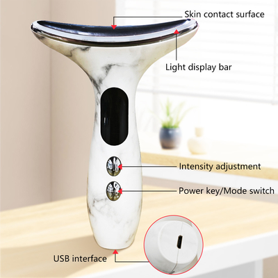 Airproof Neck Face Device Anti-Wrinkle Electric Neck Lifting 7 dalam 1 Face Lift Device