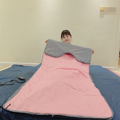 Selimut sauna inframerah 180x160cm untuk penurunan berat badan yang ditargetkan dan Ve-lcro rendah