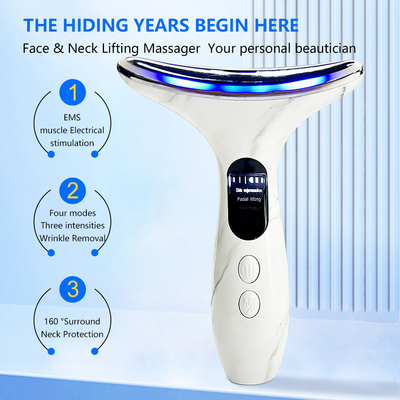 Anti-Wrinkle RF Multifunctional Face Lift Device dengan 4 Mode dan ABS stainless steel