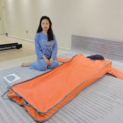 Selimut sauna inframerah 180x160cm untuk penurunan berat badan yang ditargetkan dan Ve-lcro rendah