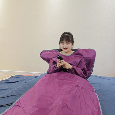 Selimut sauna inframerah 180x160cm untuk penurunan berat badan yang ditargetkan dan Ve-lcro rendah