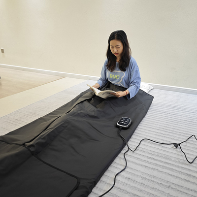 Selimut sauna inframerah 180x160cm untuk penurunan berat badan yang ditargetkan dan Ve-lcro rendah