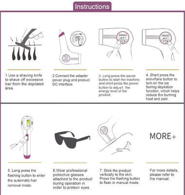 999900 Flashes IPL Alat Penghilang Rambut untuk Wanita Badan Permanen Bikini Kaki Lengan Wajah