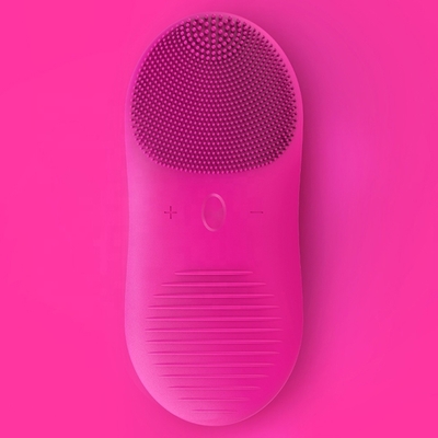 Double-Sided Pore Cleaner Mini Facial Cleaning Brush dengan Teknologi Ultrasonik