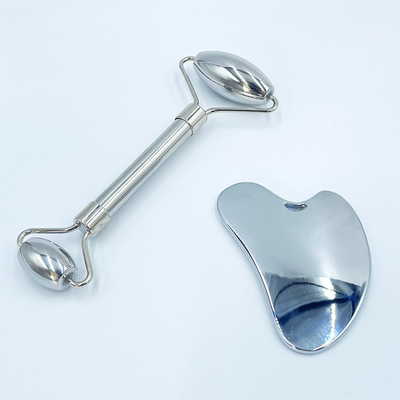 Relaksasi dan meringankan rasa sakit dengan Custom Logo Roller Gua Sha Set Stainless Steel Body Massage