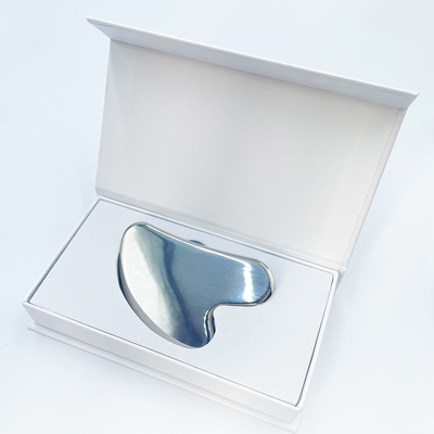 Green Face Perawatan Kesehatan Pijat Roller Gua Sha Alat di 304 stainless steel dengan logo khusus