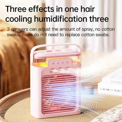 2024 Desain Mini USB Portable Rechargeable Fan dengan teknologi pendingin udara lipat