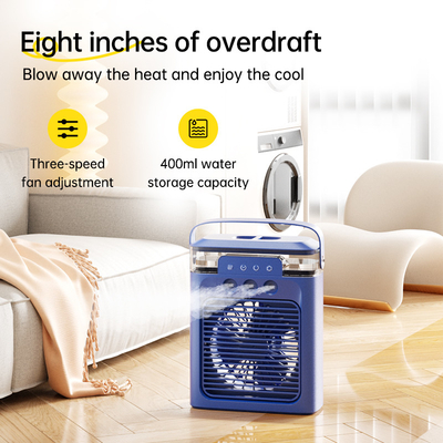 2024USB Portable Rechargeable Mini Room Air Cooler Air Air Cooler dengan Baterai USB Foldable Fan