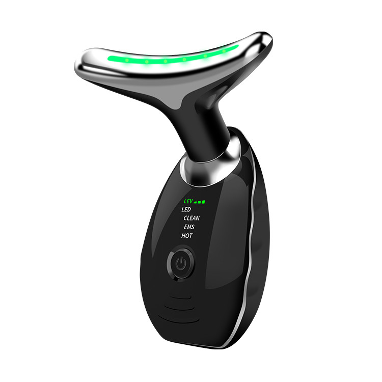 ABS stainless steel Face Neck Lifting Massager dengan LED Therapy dan Plug Type lainnya