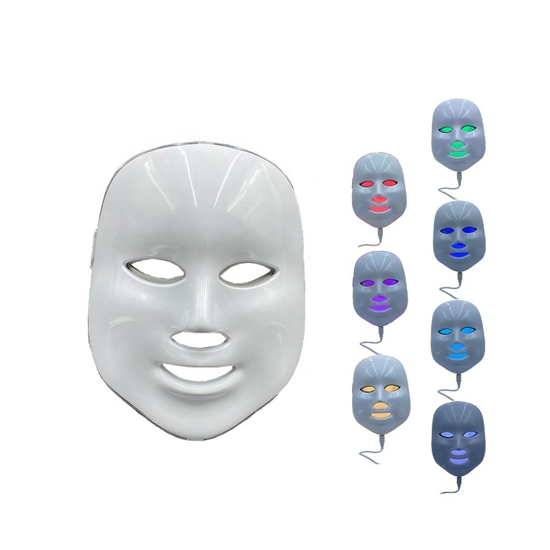 LED Face Light Therapy Mask Model 2023 Anti jerawat 7 Warna Waterproof NO Home