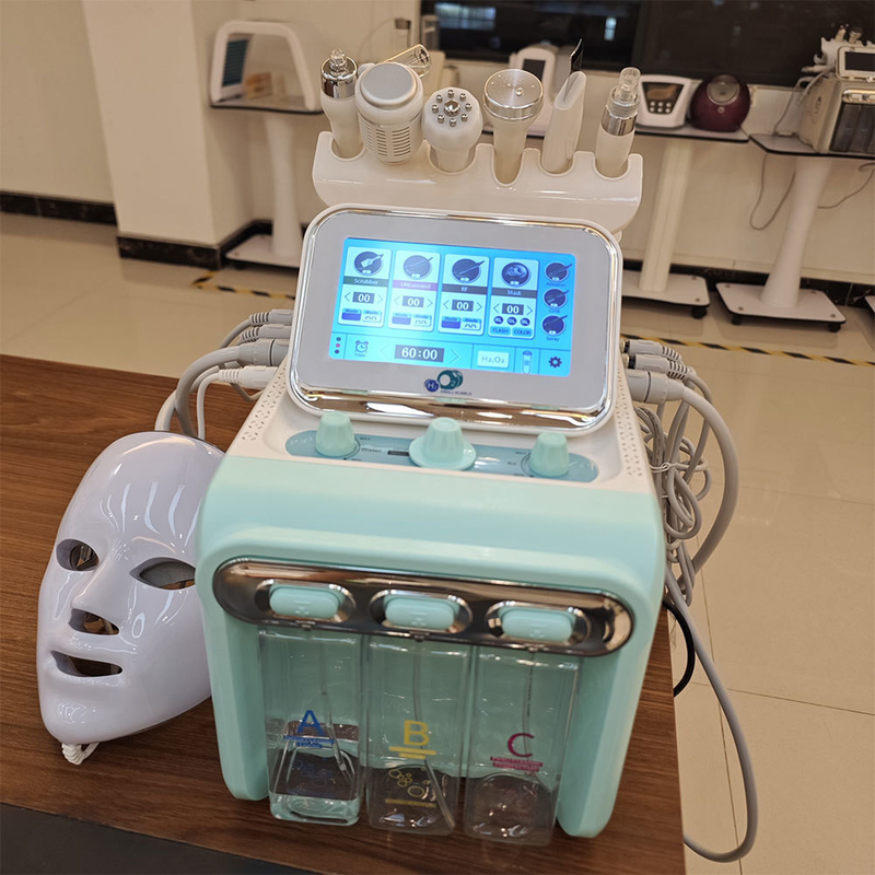 Portable Oxygen Jet Facial Machine Aqua Jet Peel dan Dermabrasion untuk Kulit Muda