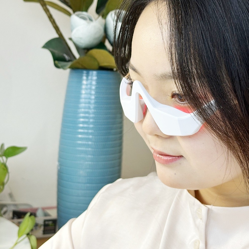 3D Vibration Led Therapy Eye Massager untuk Menghilangkan kantong mata dan lingkaran hitam