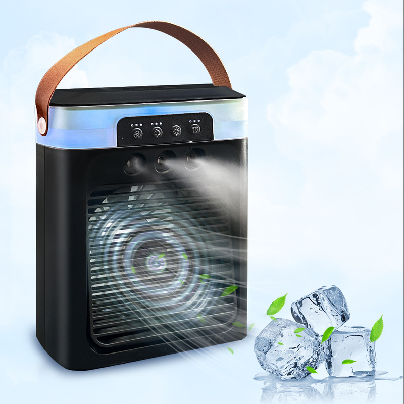 ABS PP Mini USB Portable Rechargeable Fan dengan Baterai 6 inci Lipat Mini Air Cooler